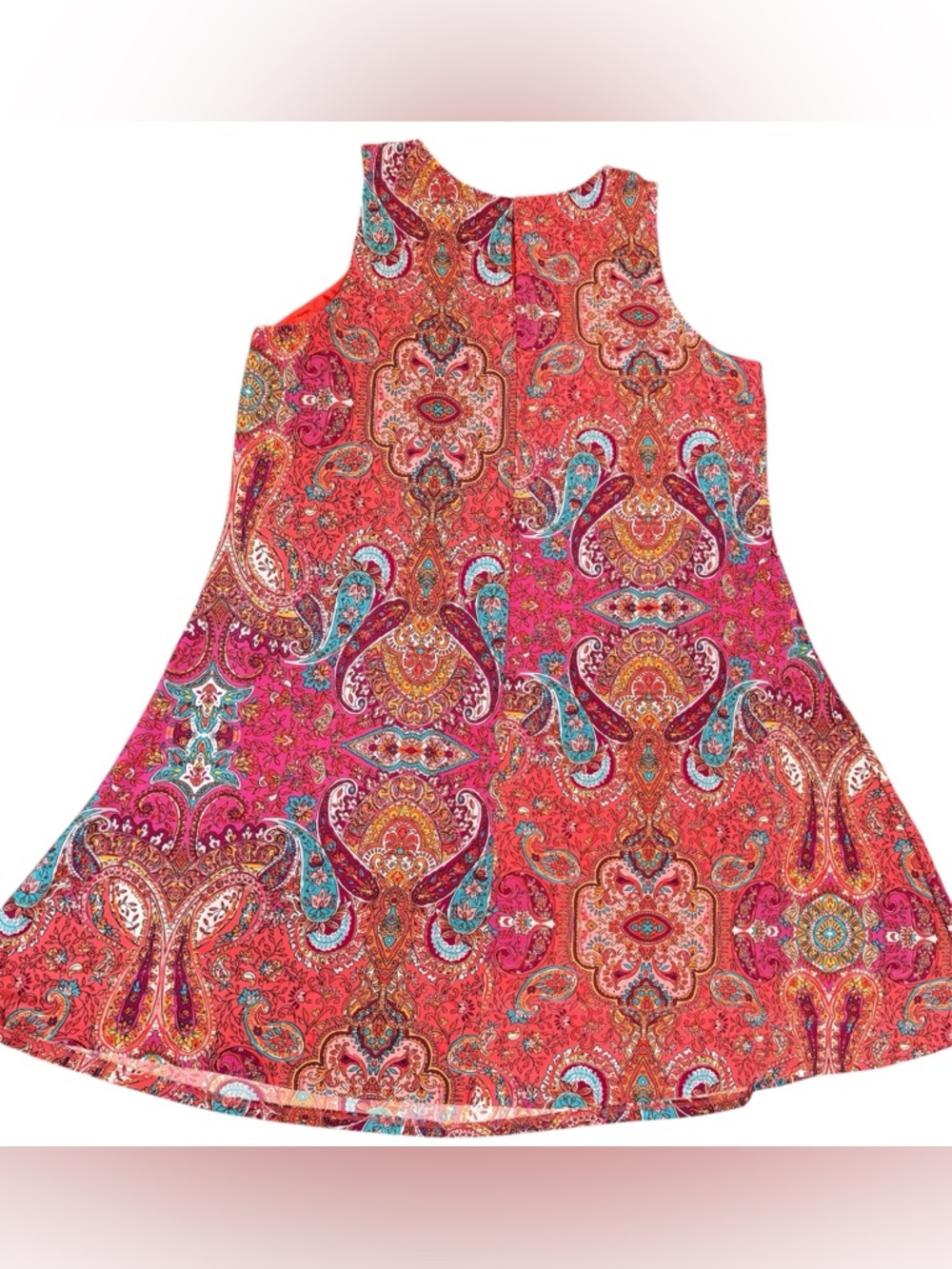 Colorful Anne Klein polyester mini dress size 16